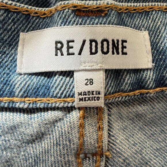 Re/Done High Rise Straight Leg Jeans Size 28 - Picture 3 of 3